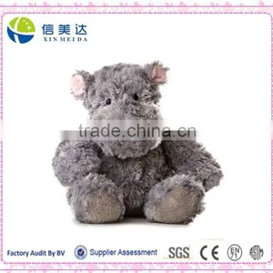 Hippo Plush Toys, 10 Inches in Grey thumbnail-1