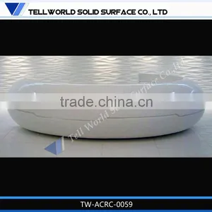 Elegant Attractive Glossy Marble Executive Modern Office Reception Desk Design thumbnail-5