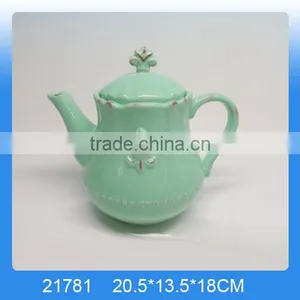 Custom Ceramic Antique Tea Kettle With Logo Painting thumbnail-1