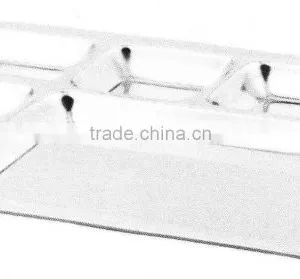 7 Compartment Tray With Stainless Steel thumbnail-1