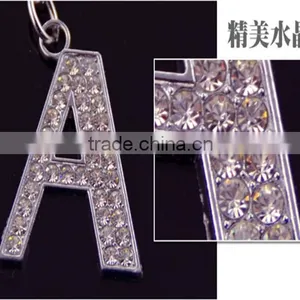Joalheria From A to Z Fashion Letter Keychain Ring Creative Alphabet Jewelry thumbnail-3