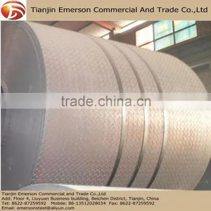 A36 SS400 Q235B Stock Available 1250mm 1500mm Width Checker Plate Coils Cut to Steel Checker Plate thumbnail-5