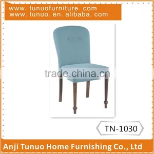 Dining Chair With Nailhands Around Back Different Color Fabric for Back Cover.TN-1030 thumbnail-1