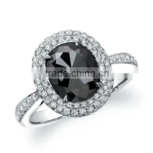 Natural Black Diamond Ring In All Sizes and Custom Desingns thumbnail-2