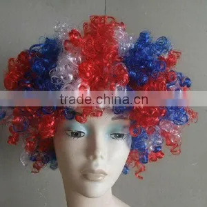 Football Wigs Football Fan Wigs Hair Flag Wig Fan Wigs thumbnail-1