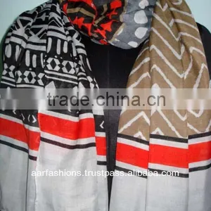 COTTON PRINTED SCARF 2014 thumbnail-1