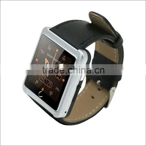 U10L Bluetooth Smartwatch Leather Strap Smartwatch U10L Phone Sim Card Reloj Inteligente Sport Watches For Android IOS Phone thumbnail-1