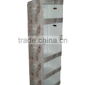 New Arrival Design Paper Dispaly Racks,5 Tier Corrugated Carboard Display Stand thumbnail-1