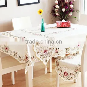 2015 Embroidery Table Cloth Factory, 100% Polyester Table Cloth thumbnail-3