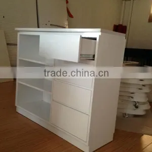Best Selling Check Out Counter Cashier Table With Good Quality/ KFC Counter/ Pizzahut Counter Table thumbnail-1