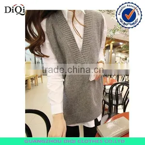 Women Dresses 2015 New Arrival v Neck Sweater Vest Wholesale,sleeveless Sweater,wholesale Sweater thumbnail-2