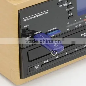Antique Gramophone Usb sd Cassette lp Radio Record Vinyl lp Player thumbnail-2