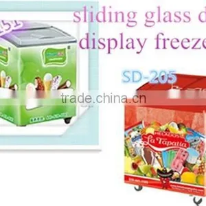 Mid-level Seriles Freezer Sliding Glass Door Chest Freezer Display Freezer thumbnail-5