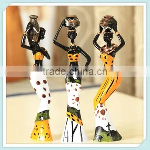 Creative Women Sculpture Africa Little Girl Figurine thumbnail-3