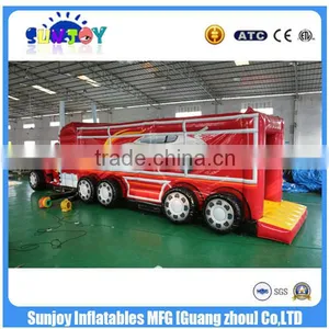 EN14960 Fantastic Red Car Inflatable Obstacle Course thumbnail-1