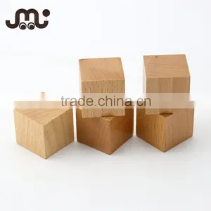 Customized Hardwood Wooden Cube,eco-friendly Unfinished DIY Wooden Toy Cube thumbnail-1