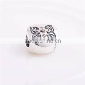 2016 Butterly Custom Design S925 Silver Charm Bracelet thumbnail-3