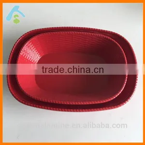 Wholesale Rectangle Melamine Vegetable Basket in Assorted Colors thumbnail-1