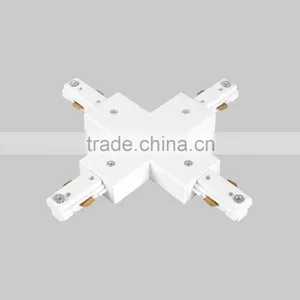 High Quality 3 Wires "X" Shape Led Track Adapter thumbnail-1