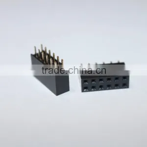 2.54mm Double Row Straight Female Header 6 Pin thumbnail-4