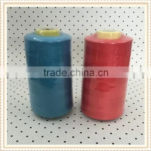 Polyester Filament Yarn Dyed 100 Pct Spun Polyester Yarn Sewing Threads With Plastic Tube thumbnail-1