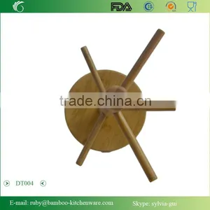 DT004/Eco-friendly Tree Shape Bamboo Jewelry Accessory Utensil Holder Stand Rack thumbnail-2