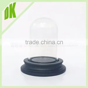 2015 New Wooden Base With Transparent Glass of Flower Vase Terrariums/display Glass Vase Wooden Base thumbnail-1