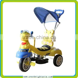 2016 Newest Mother Baby Stroller Bike, Metal Tricycles for Childrens, With Music,light and Push Bar thumbnail-2