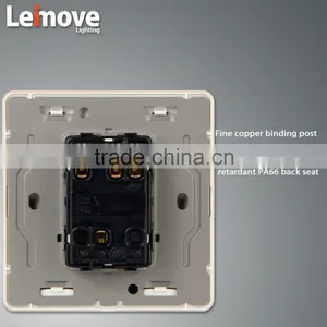 2015 New Design 220v Italian Gold Simple Electric Wall Light Switch and Socket thumbnail-4