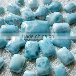 13x18mm Larimar Stone Beads,natural Larimar Rectangle Cabochon thumbnail-2