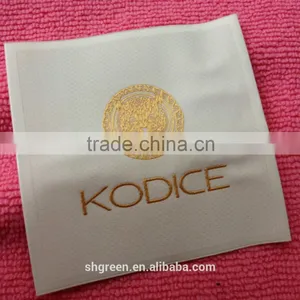 White Soft Damask Woven Label for Children Clothing thumbnail-4
