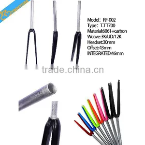 700C Colorful Carbon Bike Front Fork for Bicycle,famous Road Carbon Bicycle Parts for Sale thumbnail-1
