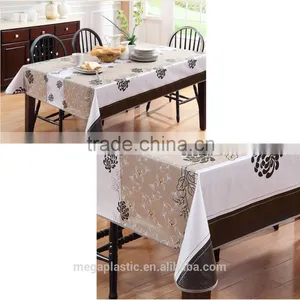 PEVA/PVC Waterproof Vinyl Tablecloth thumbnail-1