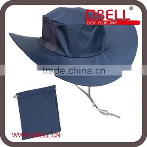 Nylon 190T Promotion Travel Folding Hat/cap/fold up Travel Hats thumbnail-2