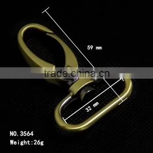 Silver Plated Black Metal Snap Hook (3564) thumbnail-1