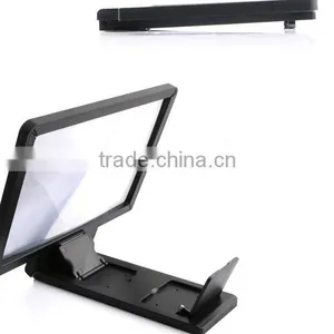 2015 Cellphone Screen Magnifier tv Amplifier HD Expander for Smart Phone Any Model Universal With Stand Folding Portable thumbnail-6