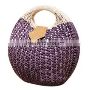 Snail's Nest Tote Handbag Summer Beach Small Brand Straw Bags Women's Handbag Rattan Bag thumbnail-6