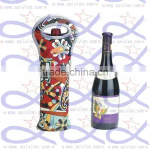 Neoprene Single Insulated Bottle Cooler Wine Tote Bag thumbnail-1