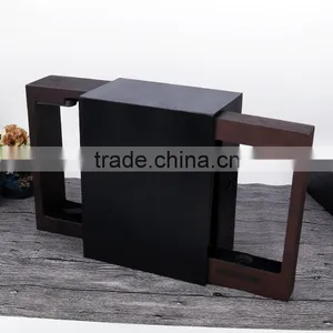 Europe and the United States Sell Like Hot Cakes Wholesale Custom Wooden Box, Wine Champagne Black Gift Box thumbnail-1