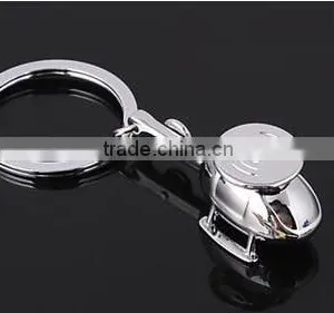 Wholesale 3d Mold Helicopter Key Chains/ Fighter Plane 3d Metal Key Chains thumbnail-3