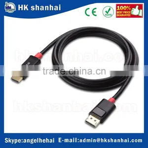 Gold Plated 4K Resolution (UHD 3840 x 2160) Displayport 1.2 to HDTV Cable dp Male to HD Male Data Cable thumbnail-1