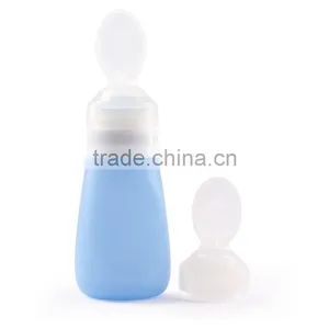 Factory Direct Selling Silicone Baby Feeding Cuchara thumbnail-1