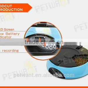 Time Programmable 6 Meals Automatic Dog Cat Animal Feeders thumbnail-4