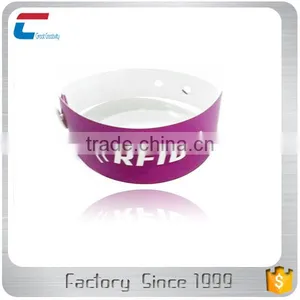Supply Disposable One Off RFID Paper Wristband Bracelet With NFC Chip For Festival Activities thumbnail-4