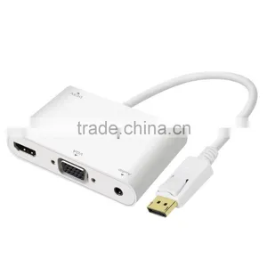 High Speed Hot - Selling Voxlink Turn DP Into HDMI(4K*2K)/VGA+Aduio Adapter Cable thumbnail-1