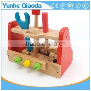 Take-Along Tool Kit Wooden Construction Toy (24 Pcs)wooden Toolbox Play Set thumbnail-1