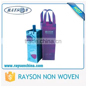 Wholesale Custom Promotional Firm 1.5L ,Single / 4 / 6 Bottle Tote Non Woven Wine Bag thumbnail-5