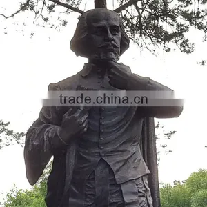 Outdoor Bronze Life Size William Shakespeare Sculpture thumbnail-2