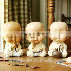 Resin Little Monk Statue Baby Buddha Statue thumbnail-2