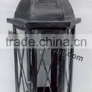 Mini Antioue Candle Holder Rose Gold Metal Lantern thumbnail-2